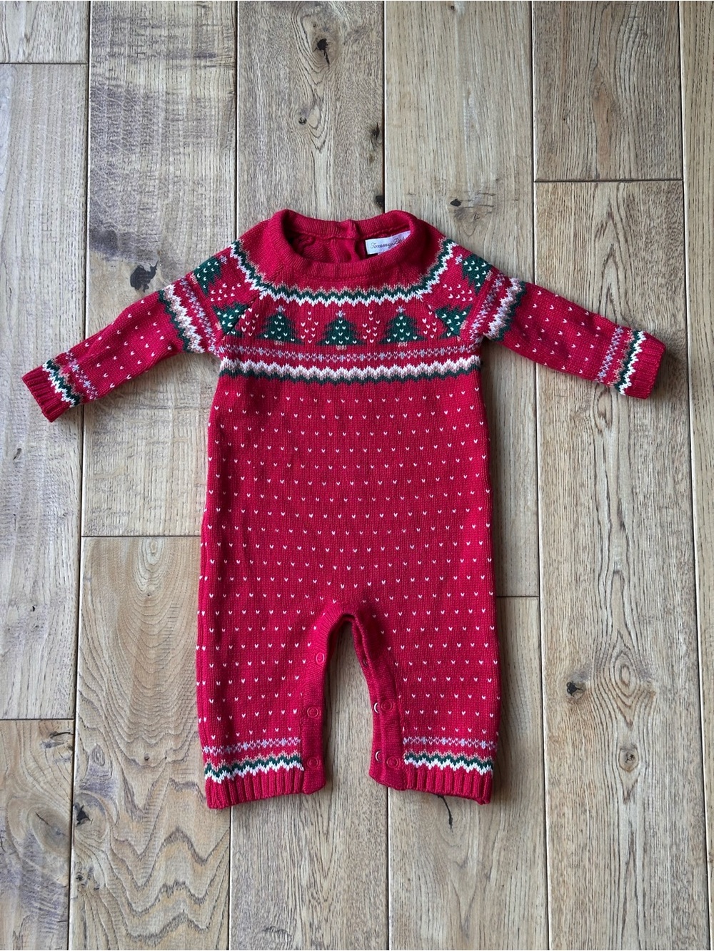 Tommy Bahama Fair Isle knit Christmas Romper size 3-6 Months